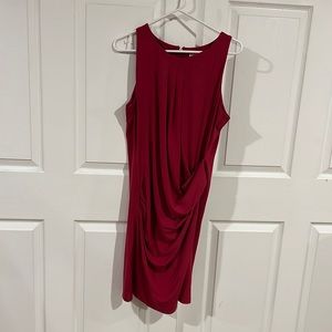 Michael kors pink spandex drape dress